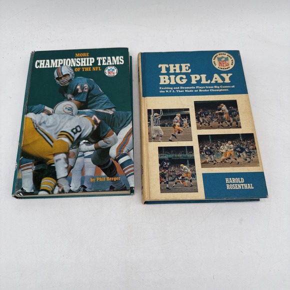 Other - Vintage NFL Hardback Books More Championship Teams & The Big Play Lot of 2
